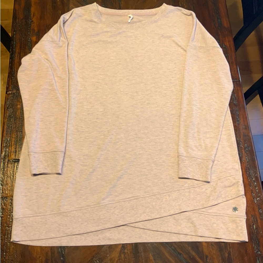 Ideologically pink & gray sweatshirt